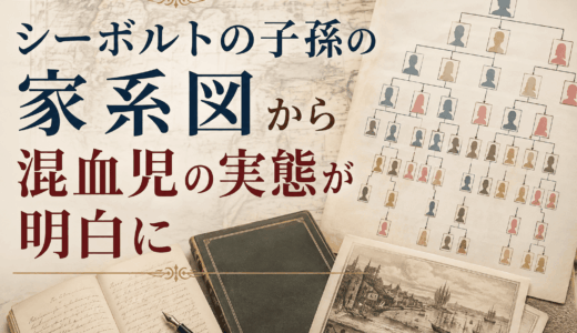 シーボルトの子孫の家系図から混血児の実態が明白に