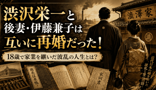 渋沢栄一と後妻・伊藤兼子は互いに再婚だった！18歳で家業を継いだ波乱の人生とは？